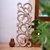 Wood wall panel, 'Gentle Fern' - Hand Carved Wood Wall Panel with Fern Motif from Bali