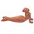 Wood sculpture, 'Bhujangasana Mermaid' - Signed Artisan Carved Mermaid and Yoga Theme Wood Sculpture (image 2b) thumbail