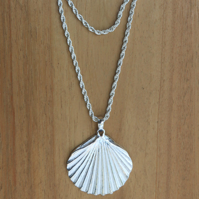 Ross-Simons Sterling Silver Scrolling Seashell Pendant Necklace, Women's,  Adult - Walmart.com