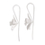 Sterling silver drop earrings, 'Petal Radiance' - Artisan Crafted Floral Sterling Silver Drop Earrings