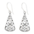 Sterling silver dangle earrings, 'Floral Fern' - Artisan Crafted Sterling Silver Ornate Dangle Earrings