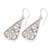 Sterling silver dangle earrings, 'Floral Fern' - Artisan Crafted Sterling Silver Ornate Dangle Earrings
