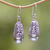 Cultured pearl dangle earrings, 'Bells of Bali' - Balinese Cultured Pearl Earrings in Sterling Silver thumbail