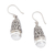 Cultured pearl dangle earrings, 'Bells of Bali' - Balinese Cultured Pearl Earrings in Sterling Silver (image 2a) thumbail