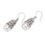Aretes colgantes de perlas cultivadas - Aretes de perlas cultivadas balinesas en plata de ley