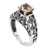 Citrine cocktail ring, 'Sun Goddess Temple' - Balinese Silver Lattice Handcrafted Citrine Cocktail Ring (image 2b) thumbail