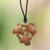 Bone and leather pendant necklace, 'Happy Turtle' - Hand Crafted Turtle Pendant on Leather Cord Necklace (image 2) thumbail