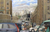 'Humble Center' (2010) - Large Cityscape Painting with Social Message Signed Art thumbail