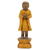 Escultura de madera - Escultura jizo de madera con tema de Buda tallada a mano balinesa