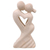 Limestone sculpture, 'One Heart for Two' - Balinese Artisan Crafted Romantic Sculpture in Limestone
