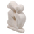 Kalksteinskulptur „Leidenschaftliche Liebe - Handgeschnitzte balinesische romantische Skulptur aus Kalkstein