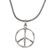 Sterling silver pendant necklace, 'Bamboo Peace' - Sterling Silver Bamboo Motif Peace Symbol Pendant Necklace (image 2c) thumbail