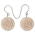 Bone dangle earrings, 'Glorious Rose' - White Rose Dangle Earrings Hand Carved of Bone thumbail