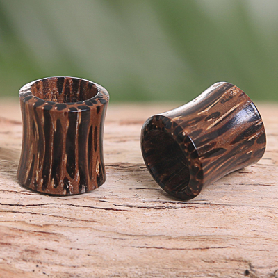 Coconut wood ear tunnels, Natural Camouflage