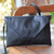 Leather shoulder bag, 'Fabulous Chic' - 2-in-1 Shoulder Bag and Clutch in Black Leather from Bali (image 2) thumbail