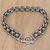 Men's sterling silver link bracelet, 'Ancient History' - Hand Crafted Sterling Silver Men's Bracelet from Bali thumbail