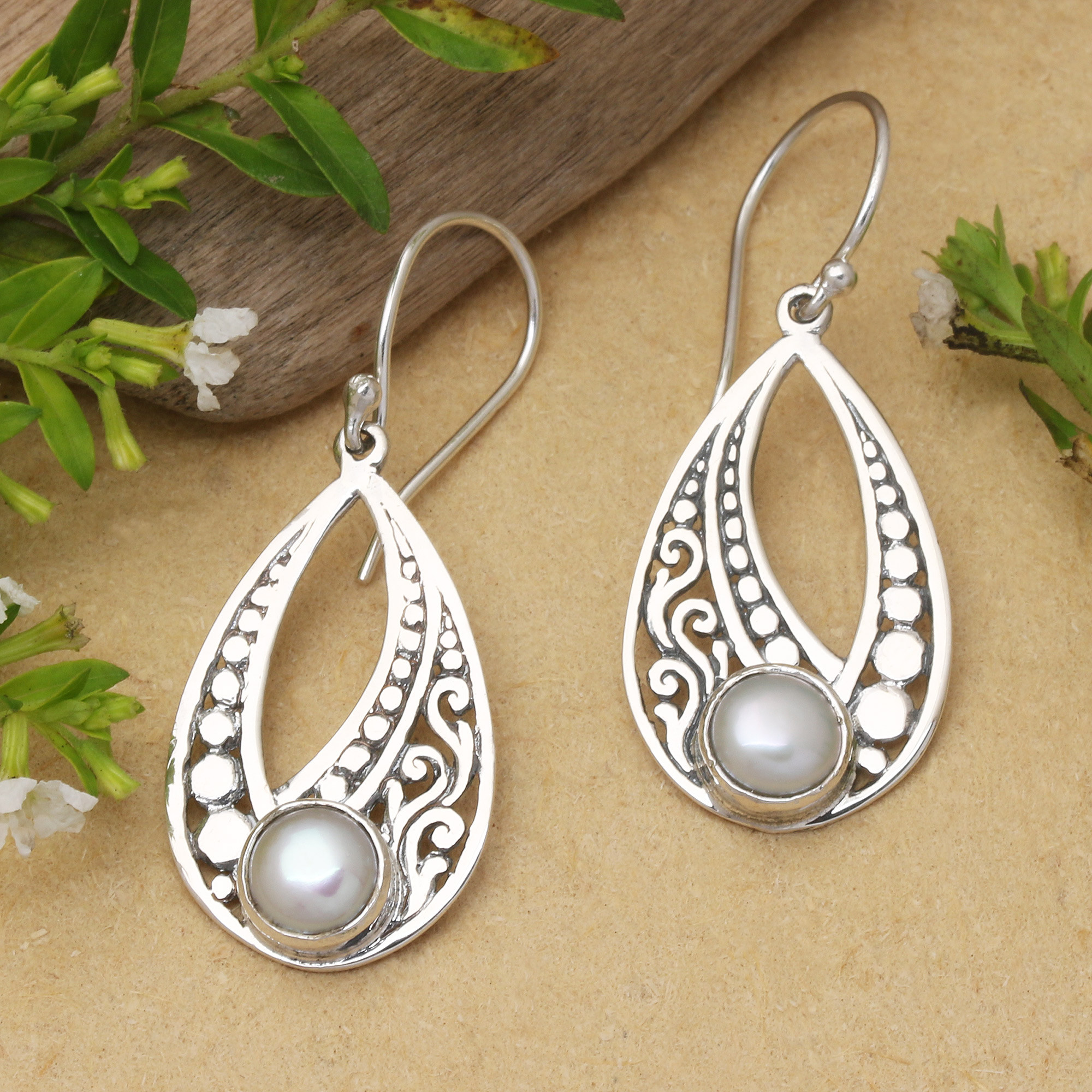 Filigree Earrings Silver Forest Jewelry Amazon Sterling Silver