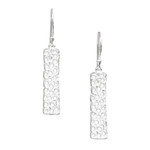 Sterling silver dangle earrings, 'Coral Tower' - Bali Artisan Crafted Coral Theme Earrings in Sterling Silver