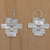 Sterling silver dangle earrings, 'Building a Masterpiece' - Handcrafted Contemporary Balinese Silver Earrings thumbail
