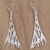 Sterling silver dangle earrings, 'Balinese Branch Coral' - Sterling Silver Fair Trade Coral Theme Earrings thumbail