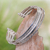 Sterling silver cuff bracelet, 'Unity in Diversity' - Contemporary Handcrafted Sterling Silver Cuff Bracelet (image 2) thumbail