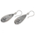 Sterling silver dangle earrings, 'Chrysalis' - Fair Trade Sterling Silver Dangle Hook Earrings (image 2b) thumbail