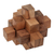 Teak wood puzzle, 'Challenge' - Hand Crafted Recycled Teak Wood Puzzle from Java