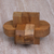 Teak wood puzzle, 'Focus' - Artisan Crafted Upcycled Teak Wood Puzzle from Java