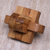 Teak wood puzzle, 'Focus' - Artisan Crafted Upcycled Teak Wood Puzzle from Java (image 2c) thumbail