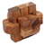Teak wood puzzle, 'Focus' - Artisan Crafted Upcycled Teak Wood Puzzle from Java (image 2f) thumbail