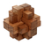Teak wood puzzle, 'Don't Forget' - Javanese Artisan Crafted Recycled Teak Wood Puzzle (image 2a) thumbail