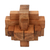 Teak wood puzzle, 'Don't Forget' - Javanese Artisan Crafted Recycled Teak Wood Puzzle