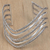 Sterling silver cuff bracelet, 'Parallel Paths' - Artisan Crafted Modern Sterling Cuff Bracelet from Bali (image 2) thumbail