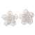 Sterling silver button earrings, 'Filigree Magnolia' - Sterling Silver Filigree Earrings Crafted by Hand in Bali thumbail