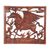 Wood wall panel, 'Pegasus' - Square Wood Wall Panel with Pegasus Design for the Home thumbail