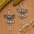 Blue topaz dangle earrings, 'Balinese Pagoda' - Balinese Sterling Silver and Blue Topaz Dangle Earrings (image 2) thumbail