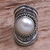 Cultured pearl cocktail ring, 'Dotted Moon' - Handcrafted Cultured Mabe Pearl Cocktail Ring from Bali (image 2b) thumbail
