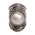 Cultured pearl cocktail ring, 'Dotted Moon' - Handcrafted Cultured Mabe Pearl Cocktail Ring from Bali (image 2d) thumbail
