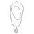 Cultured mabe pearl pendant necklace, 'Silver Full Moon' - Bali Sterling Silver Cultured Mabe Pearl Pendant Necklace thumbail