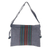 Cotton sling bag, 'Parangtritis Twilight' - Handmade Multicolor Cotton Sling Bag with Zip Closure
