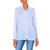 Rayon blouse, 'Mutiara Blue' - Women's Blue Rayon Shirt Blouse with High-Low Hem (image 2a) thumbail