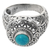 Sterling silver cocktail ring, 'Bali Ocean' - Sterling Silver and Blue Stone Cocktail Ring from Indonesia thumbail
