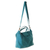 Leather shoulder bag, 'Caribbean Blue' - Handmade Caribbean Blue Leather Shoulder Bag for Women thumbail