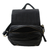 Leather shoulder bag, 'Kingdom Traveler' - Handcrafted Leather Shoulder Bag Black Front Flap 6 Pockets (image 2e) thumbail
