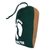 Hang Ten Nylon parachute hammock, 'Back Woods for HANG TEN' (double) - Double Wide Nylon Parachute Silk Hammock in Green and Brown