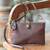 Leather wristlet or shoulder bag, 'Versatile Chic' - Leather Shoulder Bag Clutch Wallet thumbail