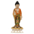 Wood statuette, 'Buddha Bless You' - Balinese Hand Painted and Hand Carved Wood Buddha Statuette (image 2a) thumbail