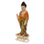 Wood statuette, 'Buddha Bless You' - Balinese Hand Painted and Hand Carved Wood Buddha Statuette (image 2c) thumbail