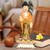 Wood statuette, 'Buddha Bless You' - Balinese Hand Painted and Hand Carved Wood Buddha Statuette (image 2j) thumbail
