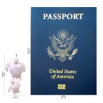 Bone and leather pendant necklace, 'Swimming with Mother' - Handcrafted White Turtle Pendant and Leather Cord Necklace